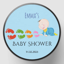 Personalized Baby Shower Sticker