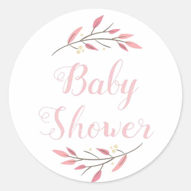 Personalized Baby Shower Stickers (Front)