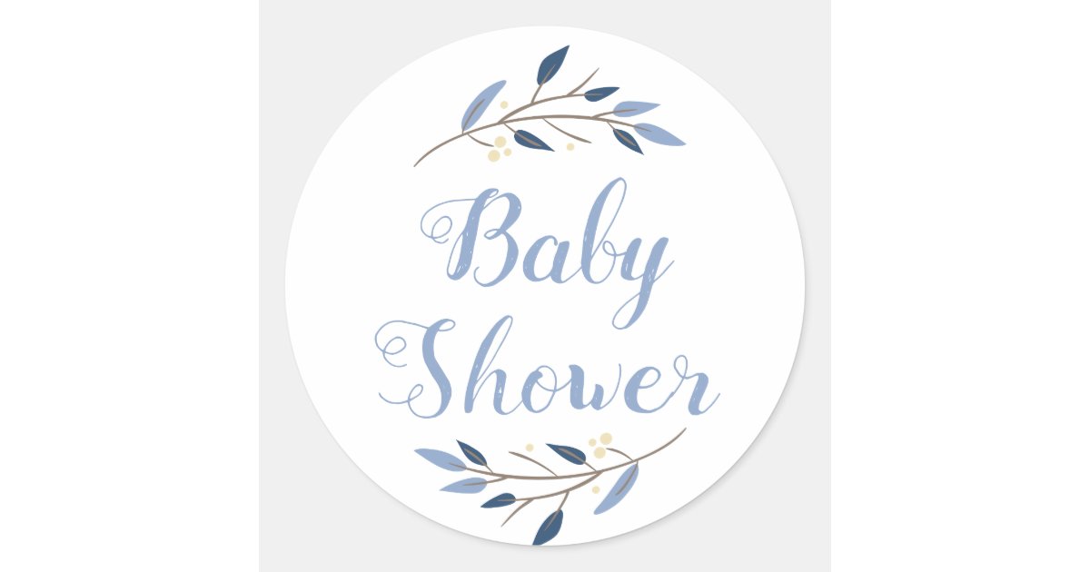 Personalized Baby Shower Stickers Zazzle