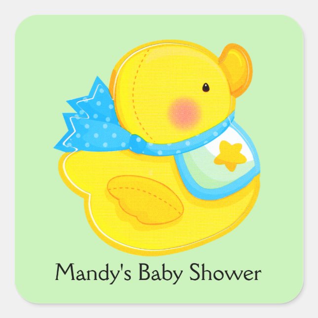Personalized Baby Shower Stickers (Front)