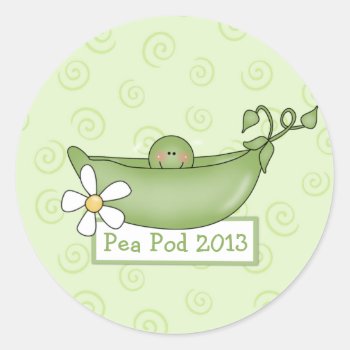 Personalized Baby Shower Stickers by maternity_tees at Zazzle