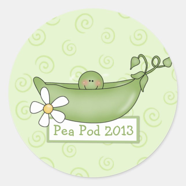 Personalized Baby Shower stickers (Front)