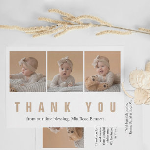 Personalized Baby Shower Thank You Card with Photo