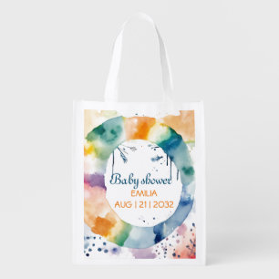 Personalized Baby Shower Tote Bag - Custom Boho
