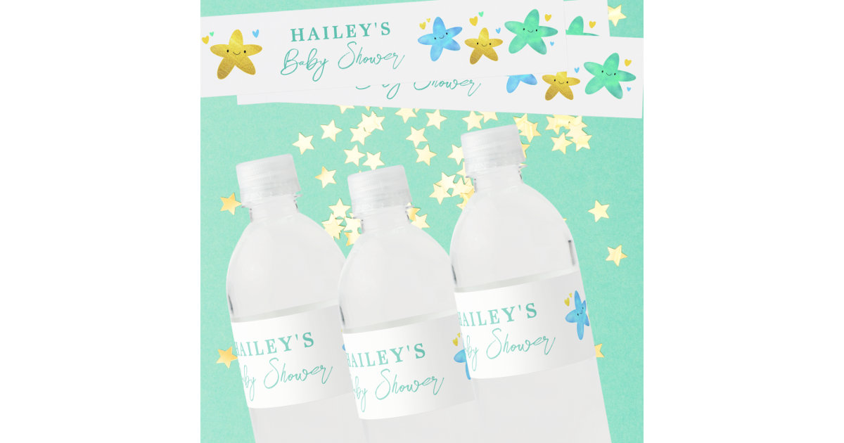 Twinkle Little Star Water Bottle Labels