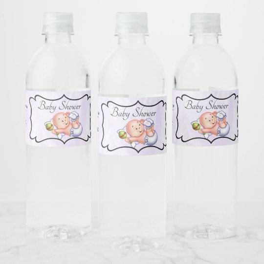 Personalized Baby Shower Water Bottle Label | Zazzle.com