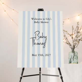 Personalized Baby Shower Welcome Sign