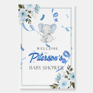 Personalized Baby Shower Welcome Sign Cute Theme