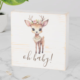 Personalized Baby Shower wood Box display