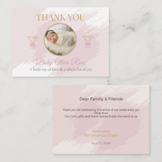 Personalized Baby Thank You Cards with Photo