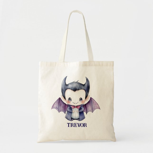 Personalized Baby Vampire Trick or Treat Bag  (Front)