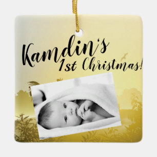 Personalized Baby XMAS Ornament Sunny Morning Farm