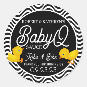 Personalized BabyQ Sauce Label