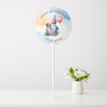 Personalized Baby's 1st Birthday | Boy and Dog