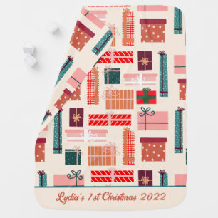 Personalized Baby's 1st Christmas Baby Blanket
