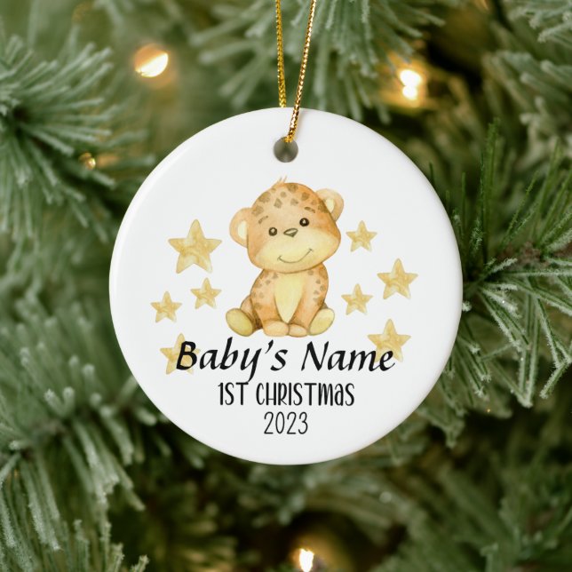 Personalized Baby's 1st Christmas Ornament (Tree)