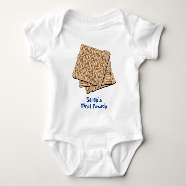 Personalized Baby's 1st Pesach Baby Bodysuit (Front)