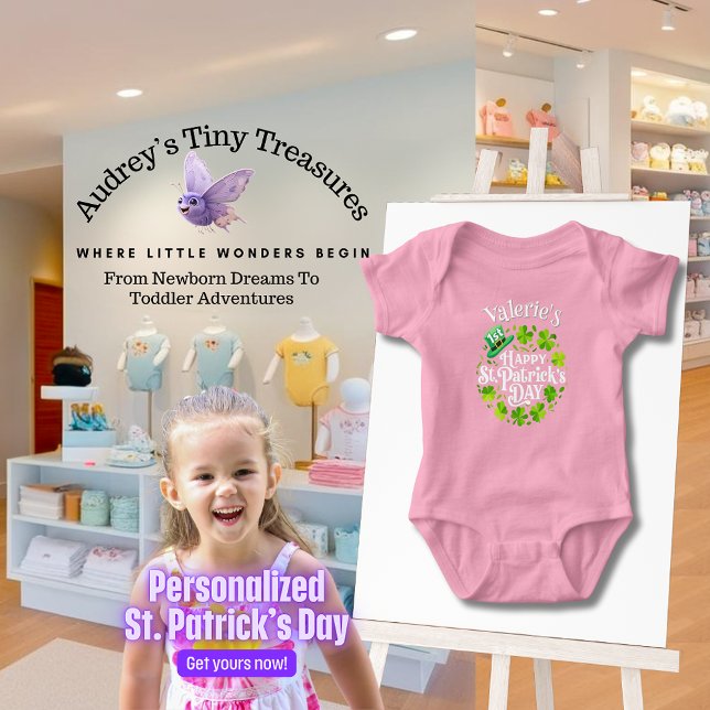 Personalized Baby's 1st St. Patrick's Day Bodysuit (Creator Uploaded)