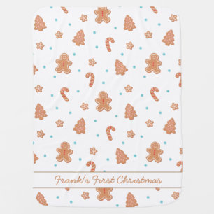 Personalized baby's first Christmas Baby Blanket
