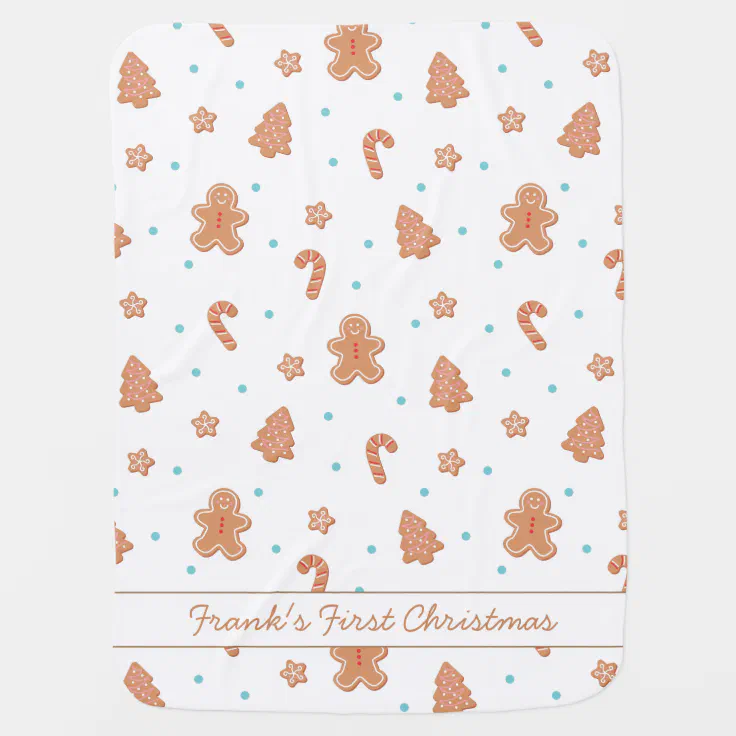 Personalized baby's first Christmas Baby Blanket Zazzle
