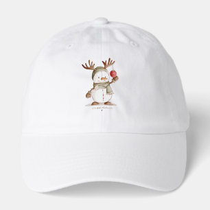Personalized Baby's First Christmas Bodysuit Hat
