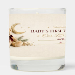 Personalized Baby's First Christmas Candle