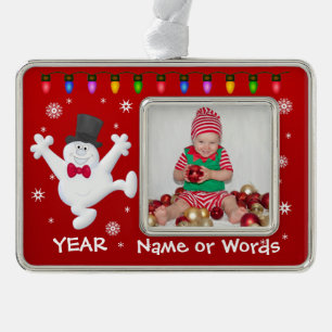 Personalized Baby's First Christmas Photo Ornament