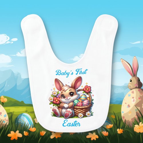 Personalized Babys First Easter Baby Bib