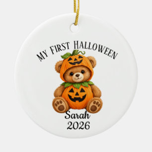 Personalized Baby's First Halloween Ornament