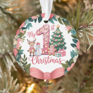 Personalized Baby's First Holiday Keepsake Ornament