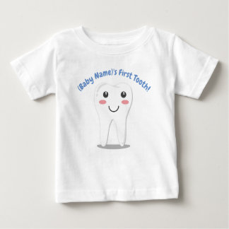 Personalized baby's First Tooth Baby T-Shirt
