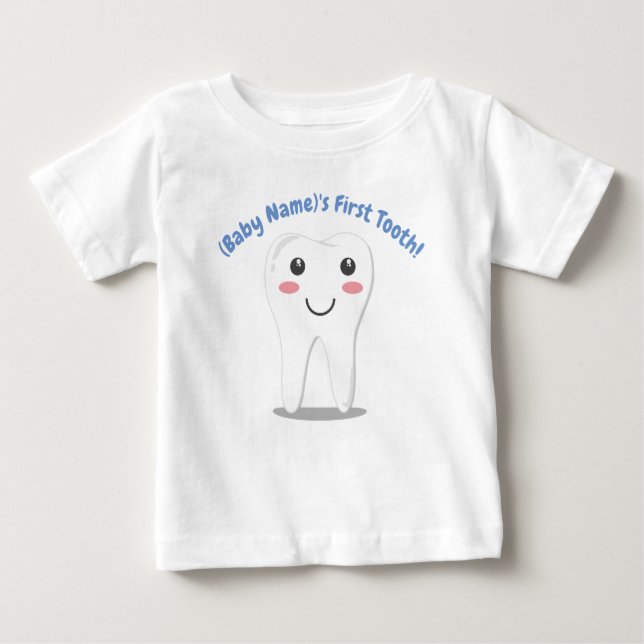 Personalized baby's First Tooth Baby T-Shirt (Front)
