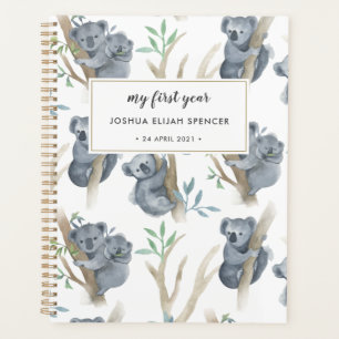 Personalized Baby's First Year Kaolas Planner