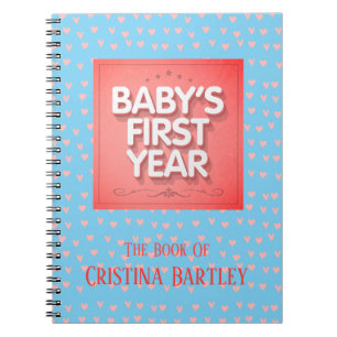 Personalized Baby's First Year Notebook