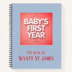 Personalized Baby's First Year Notebook