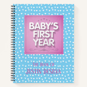 Personalized Baby's First Year Notebook
