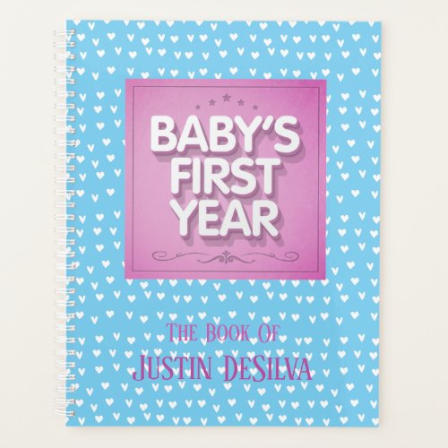 Personalized Babys First Year Planner