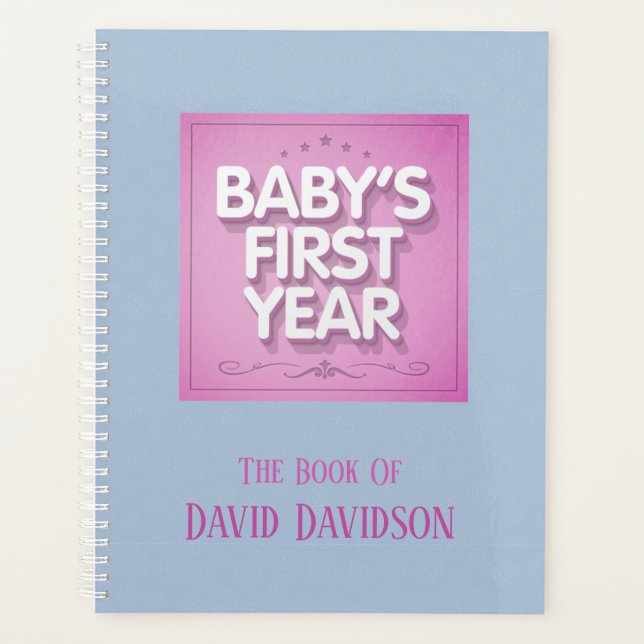 Personalized Baby's First Year Planner (Front)