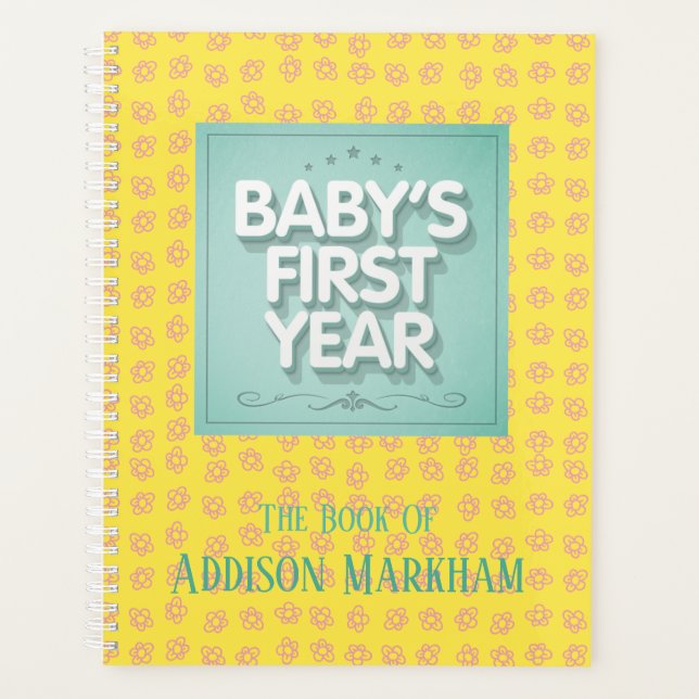Personalized Baby's First Year Planner (Front)