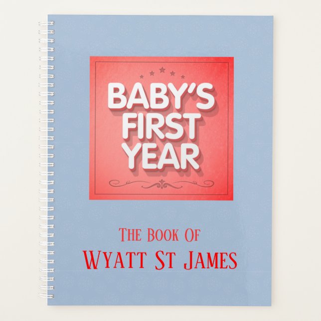 Personalized Baby's First Year Planner (Front)