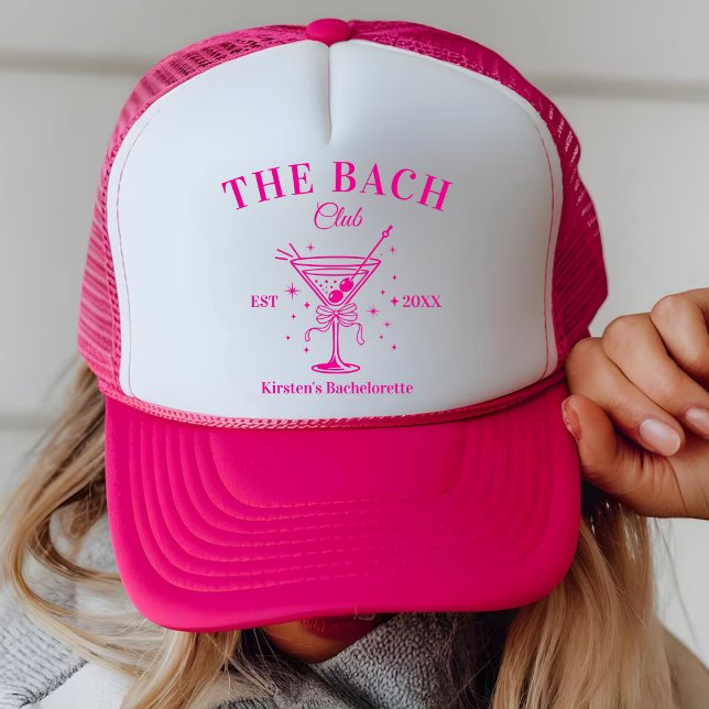Personalized Bach Club Bachelorette Party Favors Trucker Hat (Creator Uploaded)