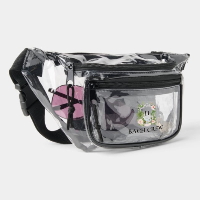 Personalized Bach Crew Clear Stadium Fanny Pack (Right)