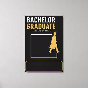 Personalized Bachelor Degree 2026 Canvas Art