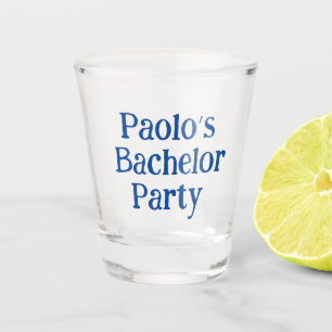 Personalized Bachelor gifts shot glass