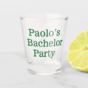 Personalized Bachelor gifts shot glass