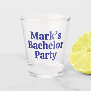 Personalized Bachelor gifts shot glass