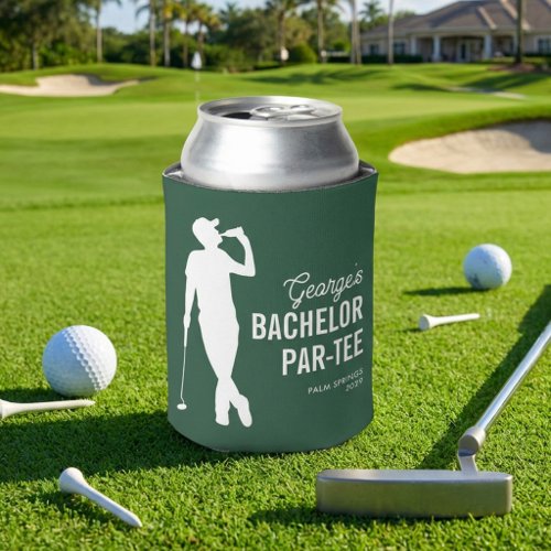 Personalized Bachelor Par-Tee Golf Can Cooler