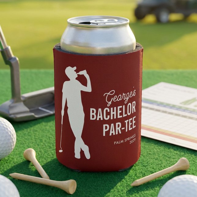 Personalized Bachelor Par-Tee Golf Can Cooler (Creator Uploaded)