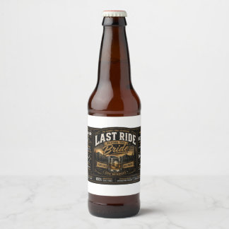 Personalized Bachelor Party Beer Bottle Label