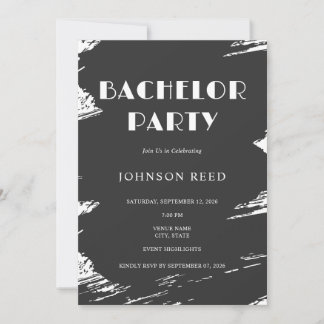 Personalized Bachelor Party Card